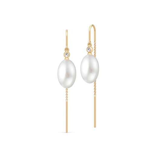 JULIE SANDLAU Afrodite Chain Earrings Guld One Size