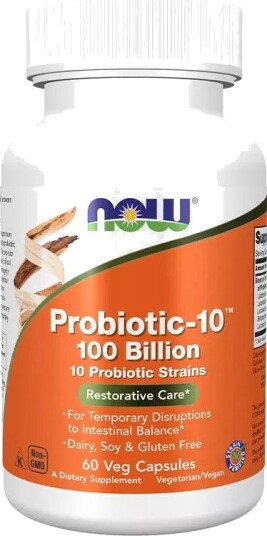 Probiotika 100 milliarder 10 stammer 60 vkapsler