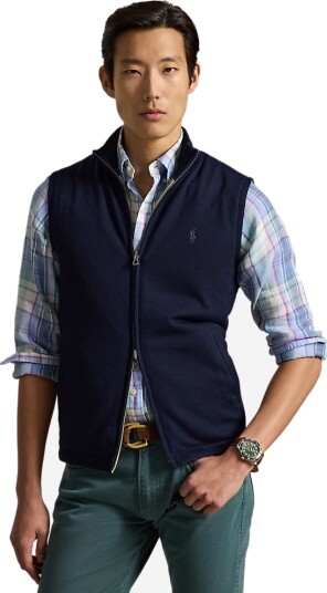 Polo Ralph Lauren Wool Blend Vest Navy Combo