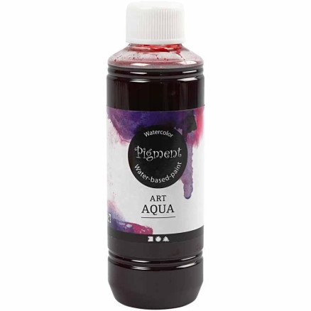 Diverse Flytende akvarellmaling rød 250 ml 1 flaske