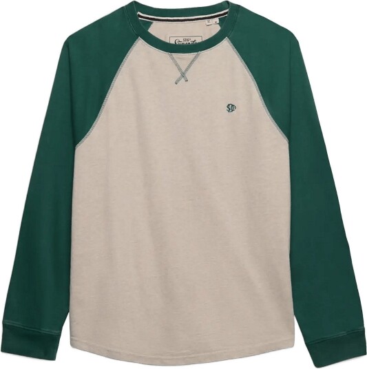 Superdry Vintage Athletic Baseball Top Beige M Superdry Vintage Athletic Baseball Top Beige M