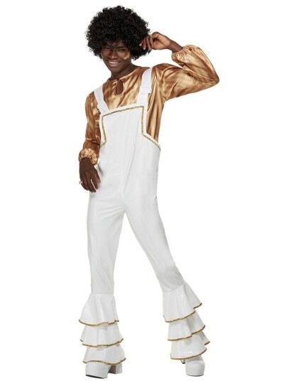 70 Talls Abba Inspirert Glam Kostyme til Mann Strl L