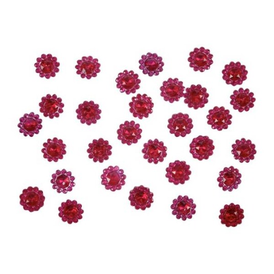 Bordstrø blomster farge cerise 96 stk i pakken