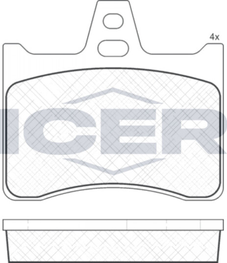 Bremseklosser sett ICER 180256