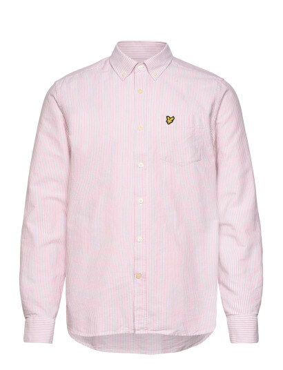 Lyle & Scott Stripe Oxford Shirt Pink XL
