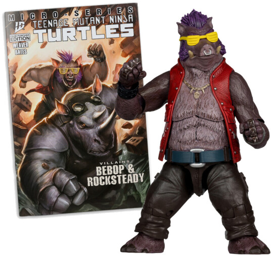 Teenage Mutant Ninja Turtles  Page Punchers  Bebop 5" Action Figure With Comic TMNT