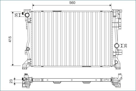 Radiator VALEO 701158