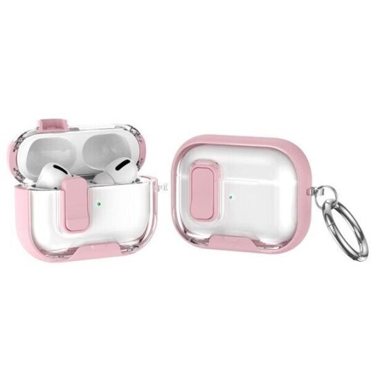 Beskyttelsesetui med stativ for AirPods Pro Rosa Beskyttelsesetui med stativ for AirPods Pro Rosa