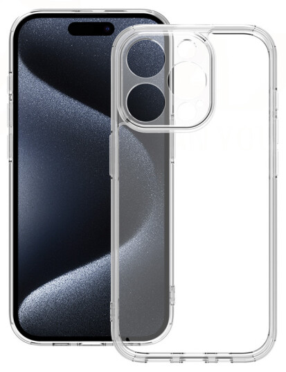 Vmax Akryldeksel Anti-fall til iPhone 15 (TPU) Gjennomsiktig