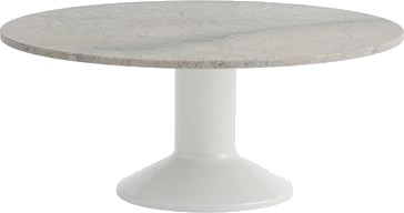 Muuto Center Spisebord Ø90 Grå Marmor/ Grå