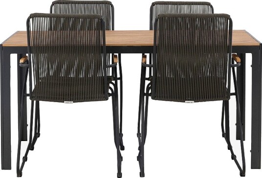Venture Home Spisegruppe Break med 4 stk spisestoler Bois Natur Venture Home Spisegruppe Break med 4 stk spisestoler Bois Natur