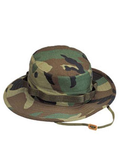 Rothco US Boonie / Bully Hat i Ripstop Grønn, Brun