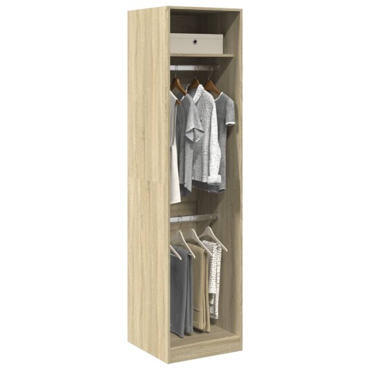 Garderobe sonoma eik 50x50x200 cm konstruert tre
