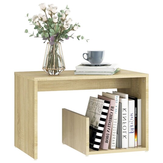 vidaXL Sidebord sonoma eik 59x36x38 cm sponplate vidaXL Sidebord sonoma eik 59x36x38 cm sponplate