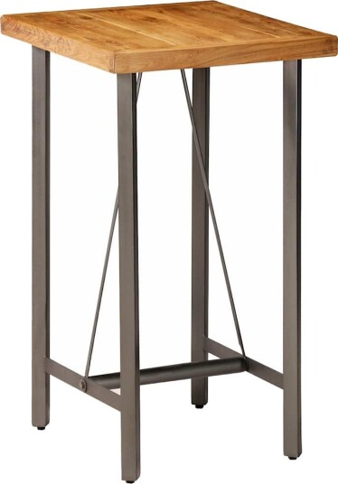  Barbord gjenvunnet heltre teak 60x60x107 cm