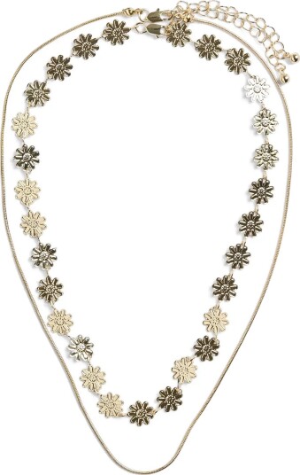 Pieces Pcgessa Necklace 2 Pack Gold Pieces Pcgessa Necklace 2 Pack Gold