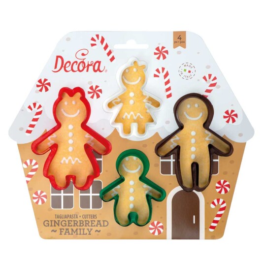 Decora Utstikkere i Plast Jul Sett/4 Decora Utstikkere i Plast Jul Sett/4