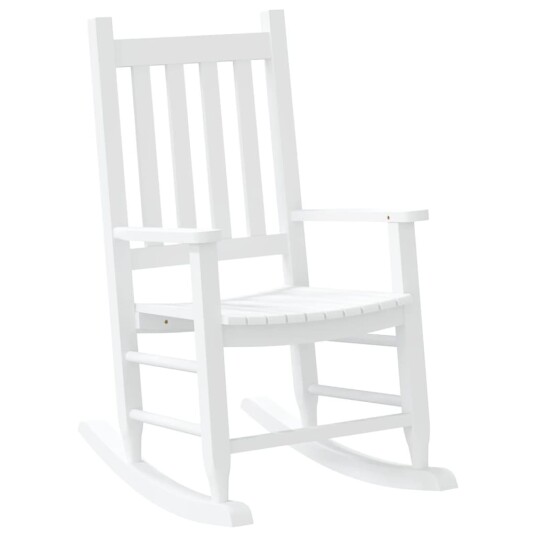  Gyngestoler for barn 2 stk hvit heltre poppeltre 3281596