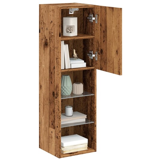 TV-benk med LED-lys gammelt tre 30,5x30x102 cm 8721158554970 TV-benk med LED-lys gammelt tre 30,5x30x102 cm 8721158554970