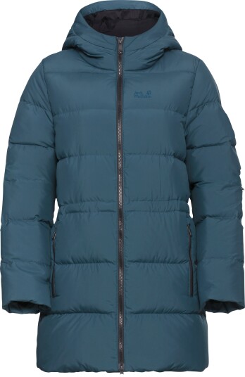 Jack Wolfskin Women's Frozen Palace Long Jacket Rds Aluminium Blue XS