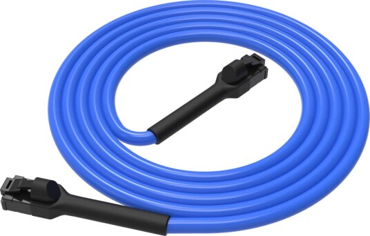 LinkIT U/UTP Slim Cat.6a Blue 0.5m Flexible-boot | AWG28 | LSZH | OD3,6mm