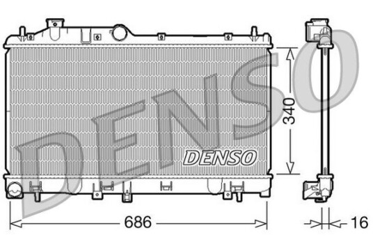 Radiator DENSO DRM36007 Radiator DENSO DRM36007