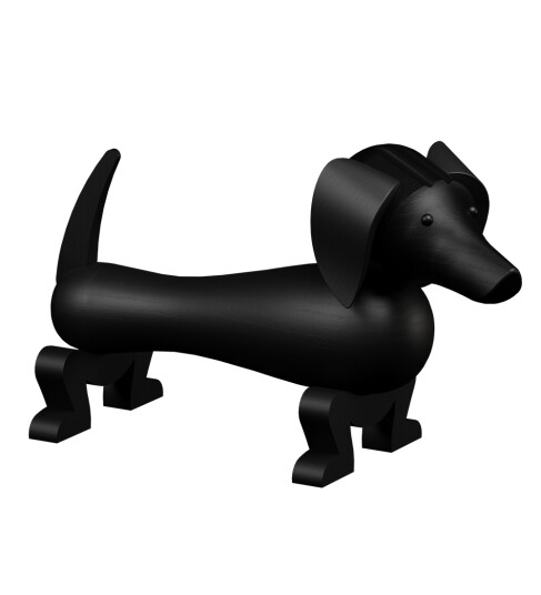 Kay Bojesen Denmark Kay Bojesen hund 18,5 cm Mørkbeiset eik Kay Bojesen Denmark Kay Bojesen hund 18,5 cm Mørkbeiset eik