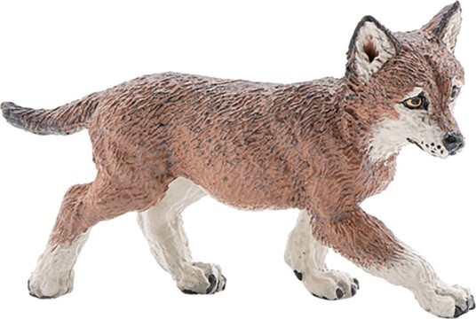 Papo Wolves Young L: 6,5 cm Papo OneSize Lekedyr Brun Hvit