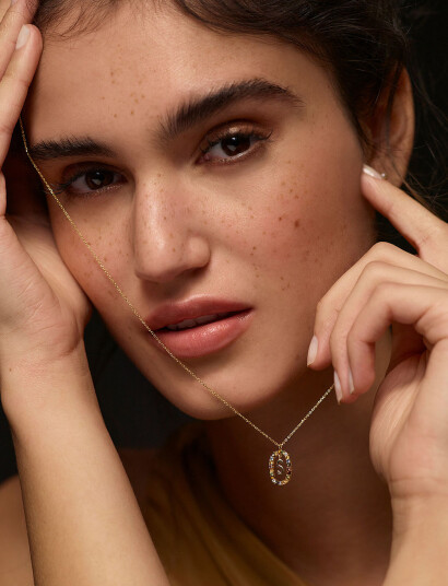 PD Paola Letter Necklace Gold J