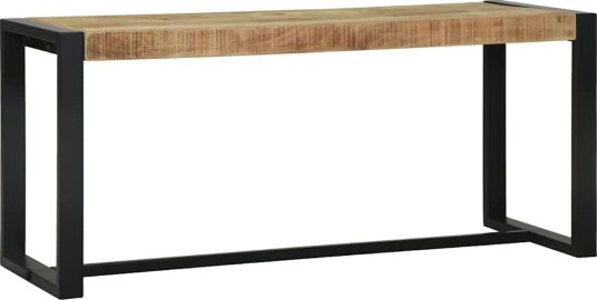 Benk 100x35x45 cm Solid Rå Mango