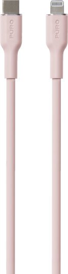 PURO ICON SOFT Cable  USB-C to Lightning, 1.5m, pink