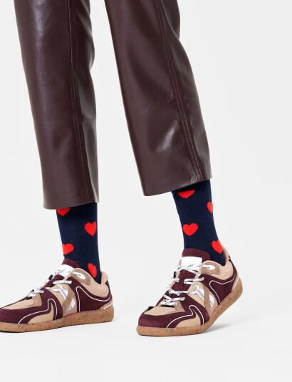 Happy Socks Heart Sock - Navy - 36-40 Happy Socks Heart Sock - Navy - 36-40