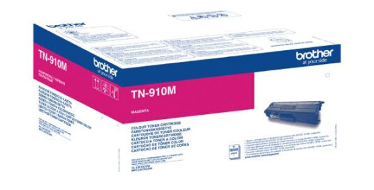 Brother TN 910 M lasertoner - TN910M Original - Magenta 9000 sider Brother TN 910 M lasertoner - TN910M Original - Magenta 9000 sider