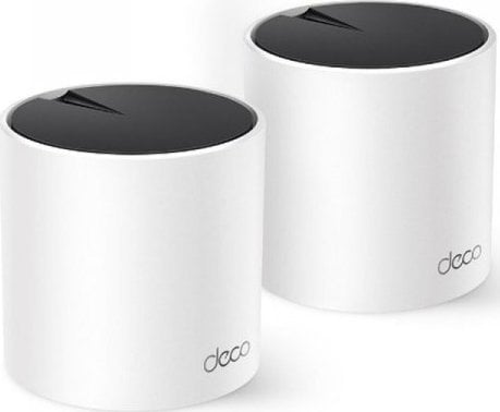 TP-Link Deco X55 Mesh Router med Wi-Fi 6 og Dobbelbånd Hvit