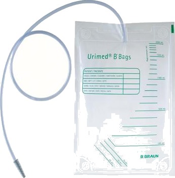 Urimed B"Bag urinpose 1,5 L uten kran usteril 250 stk Urimed B"Bag urinpose 1,5 L uten kran usteril 250 stk
