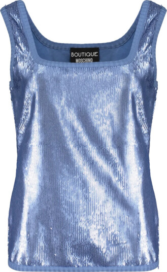 Boutique Moschino Dame Topper Blå S, Boutique Moschino Dame Topper Blå S,