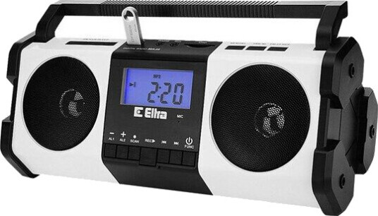 Eltra MAJA Bærbar Radio med USB og FM - 6 Watt - Hvit