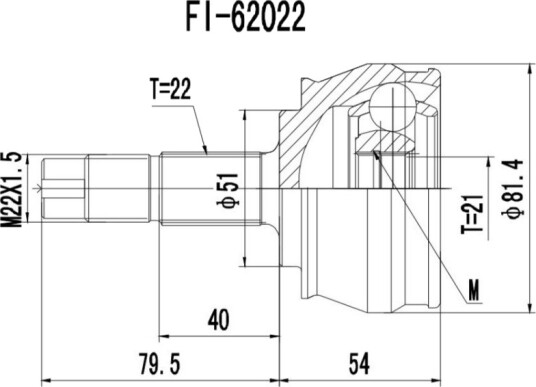 PROCARO 77-FI-400 Drivledd