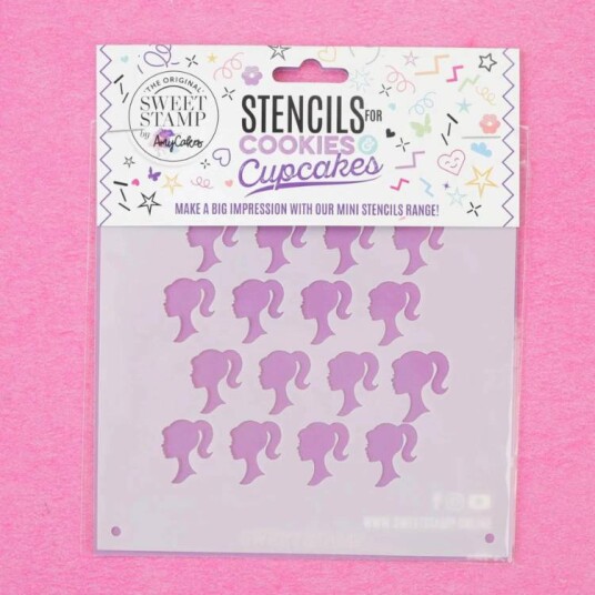 Sweet Stamp Mini Stensil Barbie Silhuett 