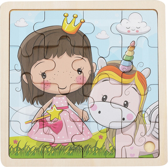 Barbo Toys Lillie & Ellie Framed Wooden Puzzle Multi/patterned ONE SIZE