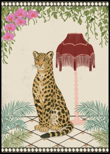 Elegant Tropical Leopard Plakat / 70x100
