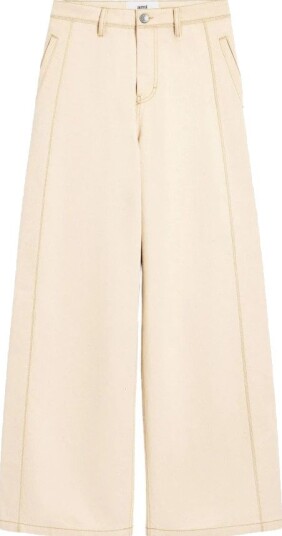 Ami Paris Dame Bukser Beige W27,