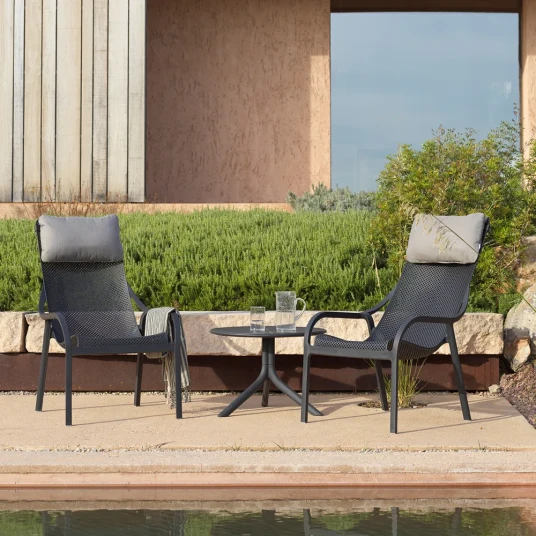 Nardi Pute Net Lounge Grey Sunbrel