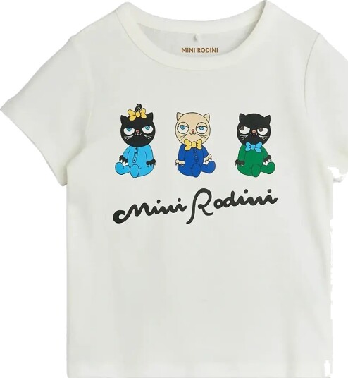 Mini Rodini Minibabies Sp Ss Tee   White   80/86