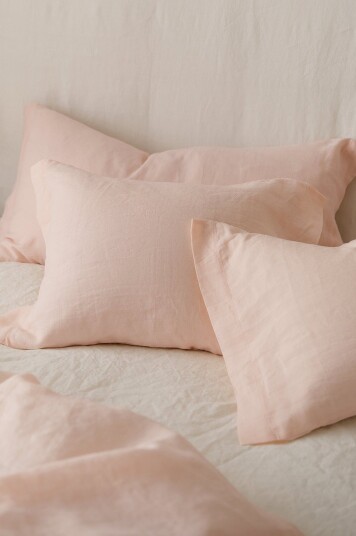 Ellos Home   Putevar Candice i vasket lin   Rosa