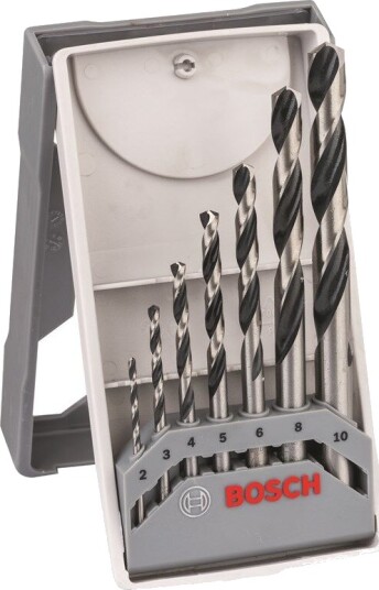 Bosch HSS PointTeQ Mini X-Line Borsett 7 Deler for Metall og Stål Bosch HSS PointTeQ Mini X-Line Borsett 7 Deler for Metall og Stål