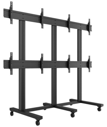 Multibrackets M Public Video Wall Stand - vogn - for 2x2 videovegg - svart Multibrackets M Public Video Wall Stand - vogn - for 2x2 videovegg - svart