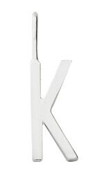 Design Letters Archetype Charm 10 mm Silver A-Z K