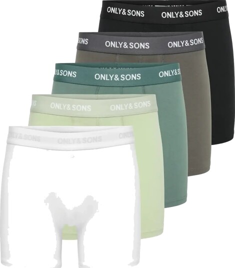 ONLY & SONS Onsriber Boxer 5Pack Black XS