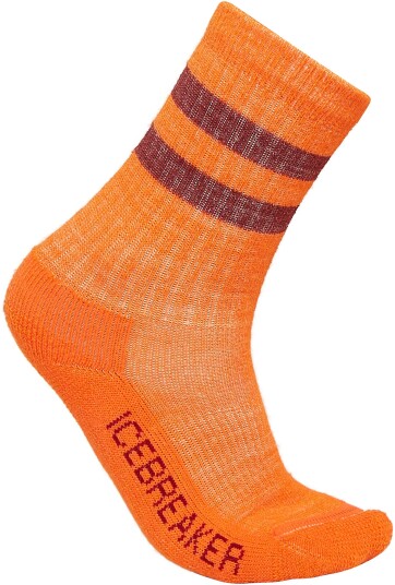 Icebreaker Kids Hike Light Crew blaze/port S